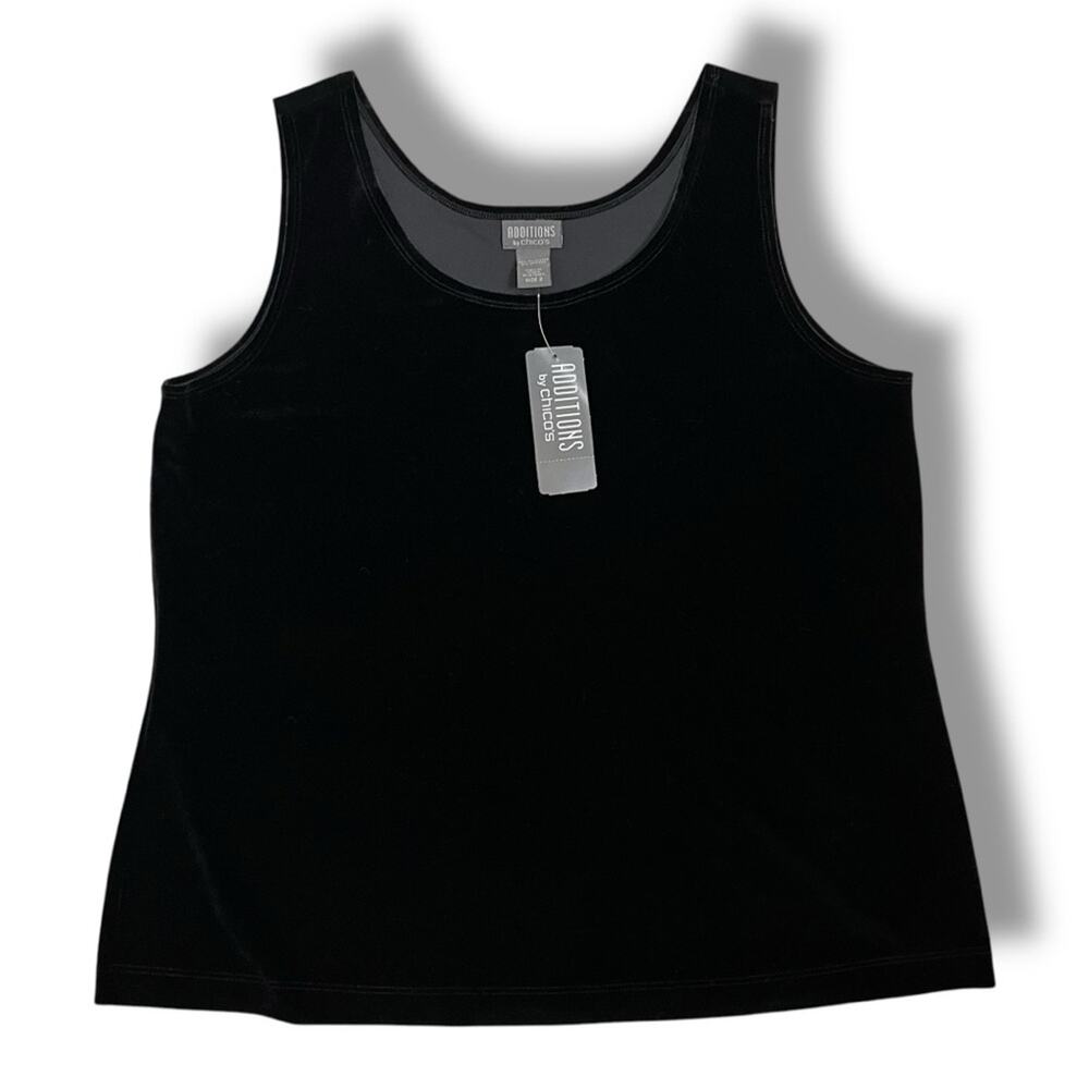 Additions by Chico’s plush velvet flawless tank NEW size 2 - Medium